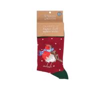 Wrendale Designs Chaussettes Robin de la saison Tweetings