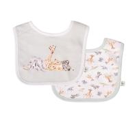 Wrendale Designs - Coffret cadeau « Little Savannah » - Bavoir animal africain, Blanc., taille unique