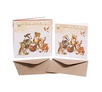 Wrendale Designs Coffret de cartes de Noël de luxe Motif animaux de la forêt