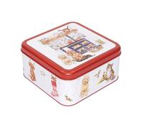 Wrendale Designs - Country Kitchen 'Dog and Cat Boîte carrée en étain Motif chien et chat