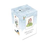 Wrendale Designs Dog Robin Lot de 16 mini cartes caritatives pour cochon d'Inde 9 x 7 cm