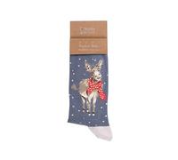 Wrendale Designs Donkey Chaussettes de Noël pour homme, vert, M