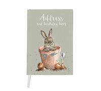 Wrendale Designs Hannah Dale Carnet d'anniversaire et d'adresses illustré The Flower Pot 168 mm x 118 mm