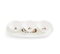 Wrendale Designs Lot de 3 plats et plateau Motif laitue Be Friends