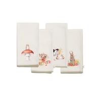 Wrendale Designs - Lot de 4 serviettes en tissu motif animaux de jardin