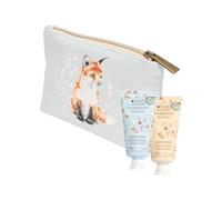Wrendale Designs - Mini pochette cadeau pour crème pour les mains Lapin et renard des Meadow, bleu