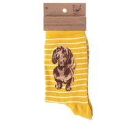 Wrendale Designs Mixte Enfant, SOCKS, Jaune, M