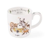 Wrendale Designs Royal Worcester Mug Away in A Manger Édition limitée 2024