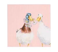 Wrendale Designs Serviette de table - Not a Daisy Goes by / Puddle Ducks (Canard)