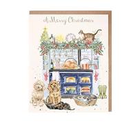 Wrendale Designs The Country Christmas Cards Lot de 8 cartes de Noël Motif chiens et chats