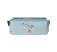 Wrendale Designs - Trousse à pinceaux de maquillage brodée « Wisteria Wishes » en forme de colibri