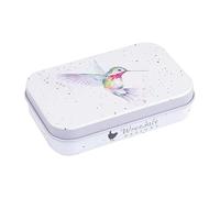 Wrendale Designs Wisteria Wishes Mini boîte en métal Motif colibri