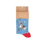 Wrendale Sockc006 Paire de chaussettes pour enfant Motif âne Bleu Taille 27-31, bleu, 27-31