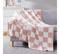 WRENSONGE Couverture à Carreaux, Douce, Confortable, Moelleuse et Chaude, Faite à la Main - Couverture légère pour canapé, Chaise, lit, Camping, Pique-Nique, Voyage, Cadeau d'anniversaire pour Femme