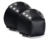 Wresetly 1 paire de protège-orteils en polyuréthane pour patins à roulettes avec butées amovibles - Noir