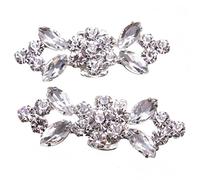 Wresetly 1 Paire de Strass en Cristal de Mariage Nuptiale en Cristal de de Chaussures