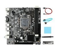 Wresetly 1 Set B75 Desktop Motherboard + SATA Cable+Switch Cable+Thermal Pad+Thermal Grease+Baffle LGA1155 DDR3 Kit Support 2X8G PCI E 16X