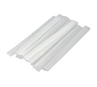 Wresetly 20 PCS Cosmetic Make Up Brushes Guards Protecteurs De Couvercle Gaine Net Blanc