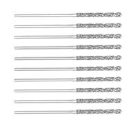 Wresetly 20 PièCes SéRies 1Mm/0.04 Pouces Diamant Forets HéLicoïDaux en Acier Haute Vitesse HSS pour Verre Coquillages Carreaux de Pierre