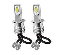 Wresetly 2X H3 Super LED Antibrouillard Ampoule de Conduite Ampoule 6000K Blanc 100W