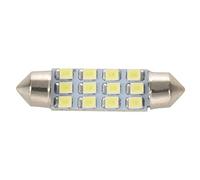 Wresetly 42mm 12 SMD 3528 LED Blanc Voiture Interieur c5w Dome Feston Ampoule Lampe DC 12V