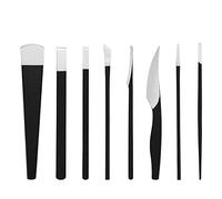 Wresetly 8 PièCes/Ensemble Professionnel DéCapant de Peau Morte Grattoir Outil de PéDicure Kit de Soin des Pieds Accessoires de Soin des Ongles
