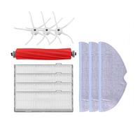 Wresetly Accessoires de rechange pour S7 Brosse principale Essuie-glaces Filtre Hepa Côtés de rechange pour aspirateur Blanc