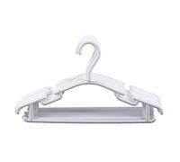 Wresetly Blanc - Lot de 10 cintres antidérapants pour enfants en polypropylène pour ou enfant 27 x 15 cm