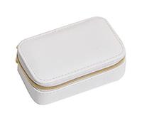 Wresetly Boîte à bijoux de voyage portable organisateur présentoir pour bagues et boucles d'oreilles