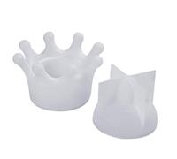 Wresetly BoîTe de Rangement Couronne Silicone Moule Bibelot BoîTe Faisant BoîTe Une DIY RéSine et RéSine éPoxy Artisanat Fournitures