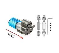 Wresetly Boîte de vitesses en métal 370 - Moteur avec arbre d'entraînement - Accessoire de mise à niveau pour WPL C14 C24 B24 B36 MN D90 MN99S RC Auto