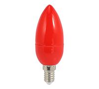 Wresetly Bougie lumineuse LED rouge porte- avec inscription « God Saving » - E14