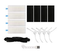 Wresetly Brosse principale, brosse à rouleaux, brosse latérale, filtre HEPA pour aspirateur robot 360 S6 Pièces de rechange et accessoires