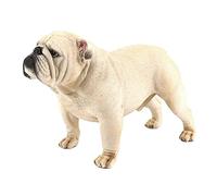 Wresetly Bulldog Simulation Chien ModèLe de Bureau Ornements Bureau à Domicile DéCoration Artisanat Enfant Cadeaux Jaune