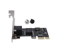 Wresetly Carte réseau PCIE filaire 10/1000 Mbps pour PC de bureau PCI RJ-45 LAN Adaptateur Gaming Fast Ethernet
