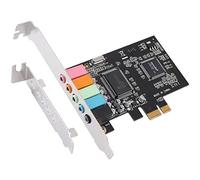 Wresetly Carte son PCIe 5.1, carte PCI Express Surround 3D audio stéréo avec haute performance sonore PC carte son CMI8738 puce