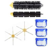 Wresetly Filtre Hepa pour rouleaux moyens - Brosse latérale pour aspirateur robot aspirateur série 600 605 606 616 620 650 655 660 676