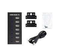 Wresetly Hub USB 2.0 de qualité industrielle à 7 ports USB 2.0 multi-interfaces convertisseur adaptateur d'extension