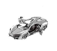 Wresetly Hypersport Kit de puzzle 3D en métal Assemblage de voitures de course de puzzle de coupe 3D DIY pour adultes