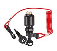 Wresetly Interrupteur d'allumage Serrure de sécurité Lanyard Groupe pour Fino Evinrude 1996 5005801 pour Evinrude pour