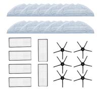 Wresetly Kit d'accessoires de rechange pour aspirateur robot S7 T7 T7 Plus avec filtre et côtés Brosse et chiffon d'essuie-glace