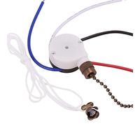 Wresetly Kit de Commutateur de Ventilateur de Plafond 3 Vitesses 4 Fils, Commutateur de ContrôLe de à GlissièRe, Commutateur de de Traction ZE-208S avec Corde