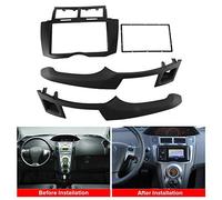 Wresetly Kit de façade d'autoradio 2 DIN pour Yaris Vitz Platz 2005 2006 2007 2008-2011
