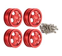 Wresetly Kit de moyeu de roue en métal pour B1 B-1 B14 B-14 B16 B-16 B24 B-24 C14 C-14 B36 avec vis RC Truck RC - Rouge