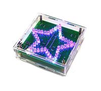 Wresetly Kit de soudure électronique à faire soi-même - Coloré - Étoile pointue LED clignotante - Circuit imprimé avec coque