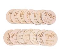 Wresetly Lot de 14 cartes de repères mensuels pour bébés, accessoires photos, cadeaux de fête prénatale