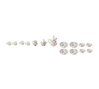 Wresetly Lot de 15 pièces miniatures en porcelaine pour maison de poupée - Vaisselle, tasse, assiette, imprimé floral