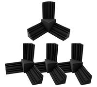Wresetly Lot de 16 pièces de mousse acoustique 12 pièges à basse + 4 pièces carrées en mousse isolante haute densité