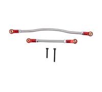 Wresetly Lot de 2 barres d'articulation réglables en métal pour 1/10 RC Crawler Auto Capra 1.9 UTB AXI03004 pièces, rouge