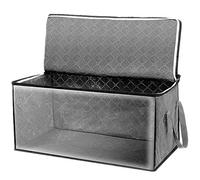 Wresetly Lot de 2 boîtes de rangement pliables et empilables en non-tissé pour le rangement des vêtements et des maisons